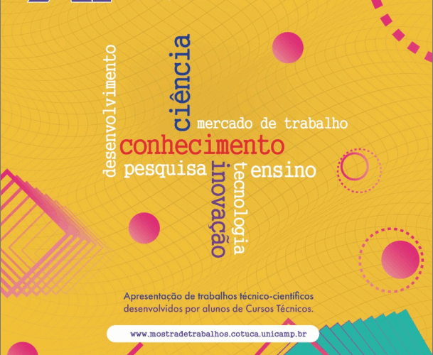Estão abertas as inscrições para a XI Mostra de Trabalhos de Cursos Técnicos